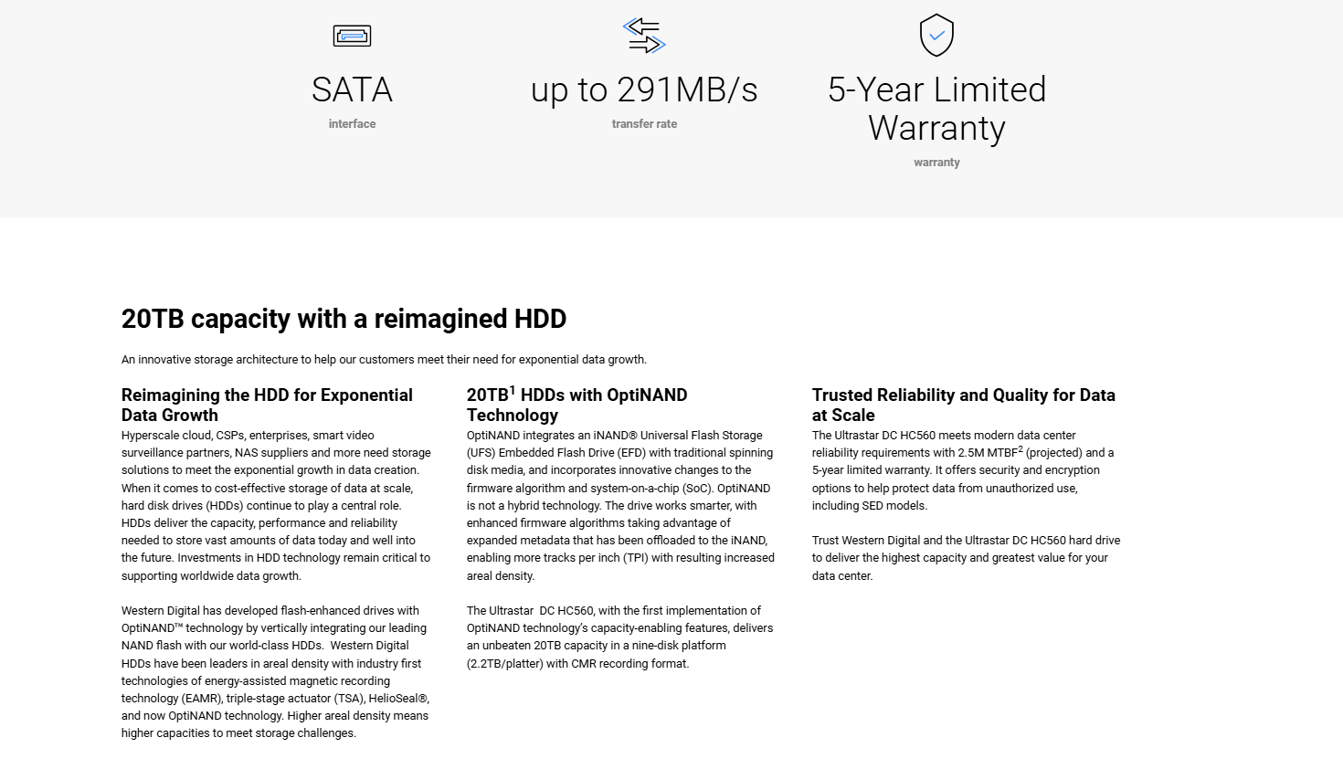 WD Ultrastar detail 5